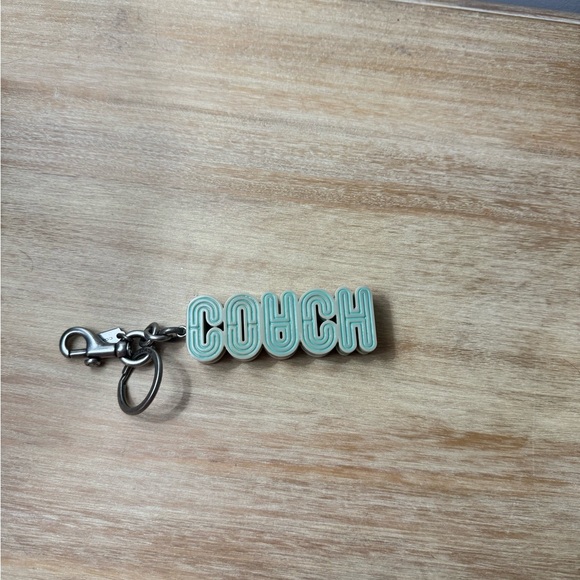 Coach Pink Logo Keychain - Picture 2 of 3